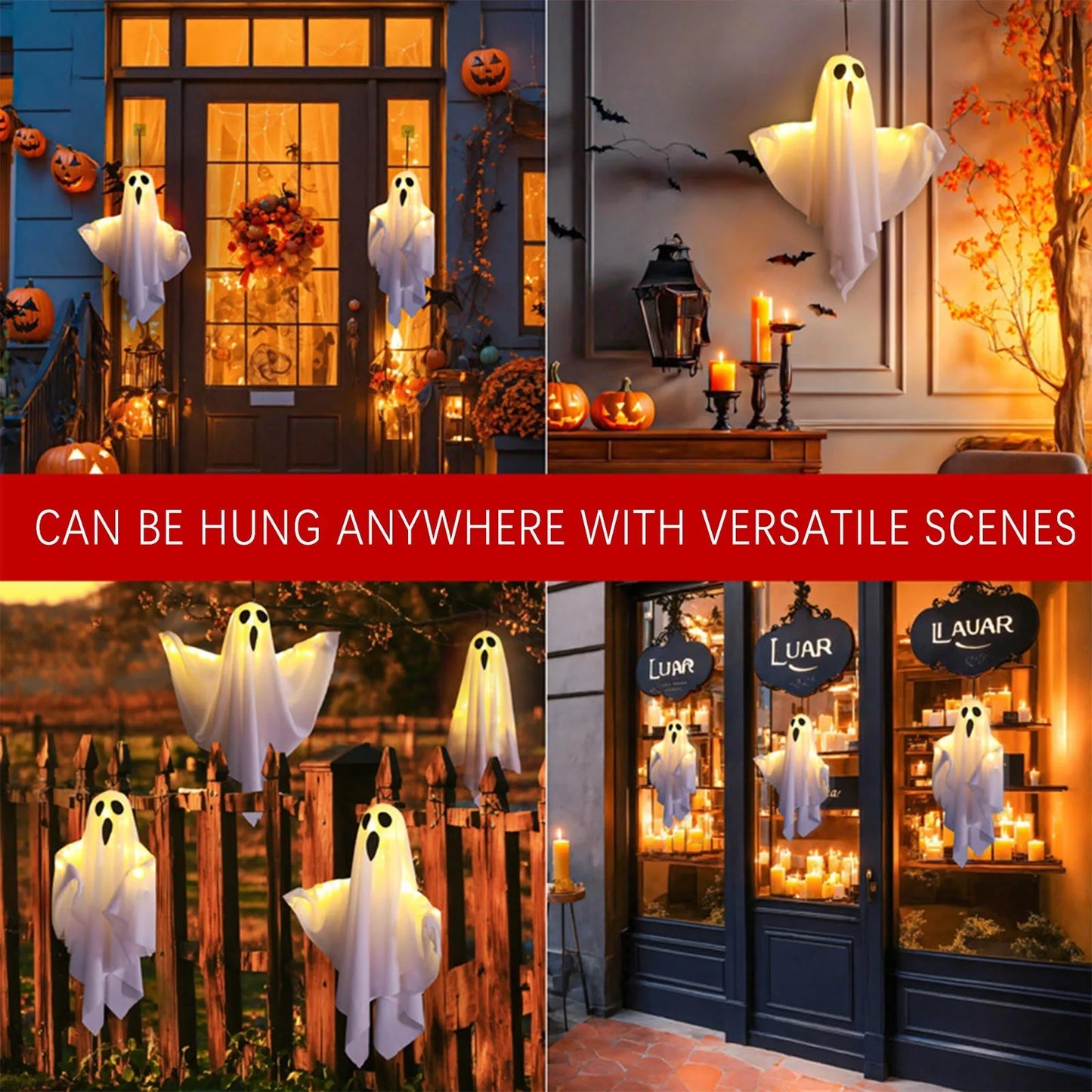 Spooky Hanging Ghost Halloween Decoration