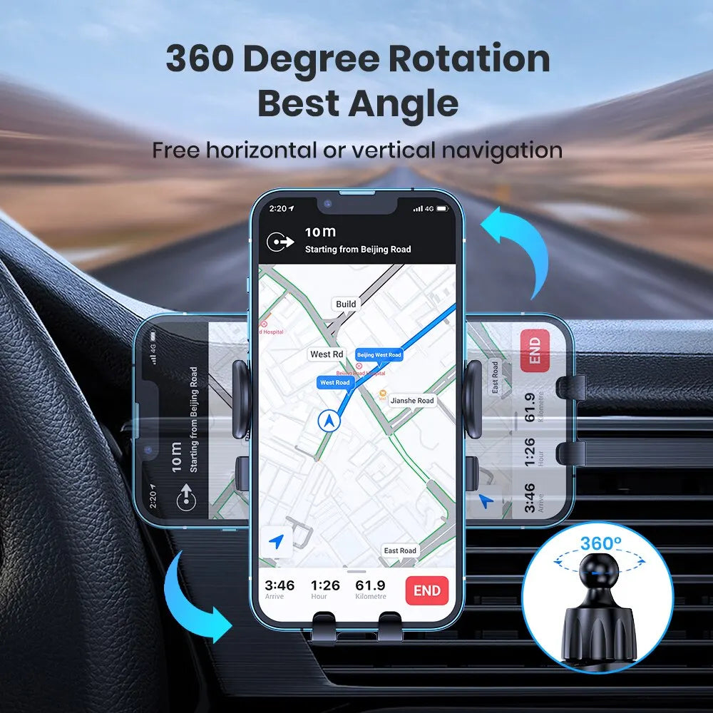 Auto-Locking Car Phone Stand TOPK 2023